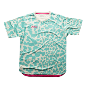 Aixo Leopard Mens T Shirt Ivory Ivory T Shirt Aixo