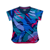 Aixo Abstract T-Shirt Womens (Multicolour Dark) Multicolour Dark T Shirt Aixo