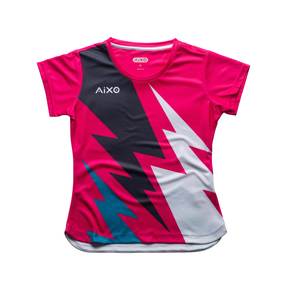 Aixo Bolt T-Shirt Womens (Pink) PINK T Shirt Aixo