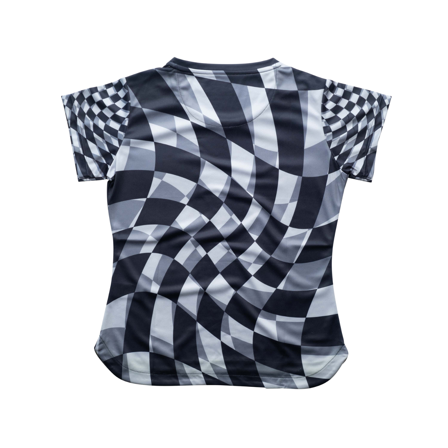Aixo Checker Womens T Shirt Lime Check T Shirt Aixo