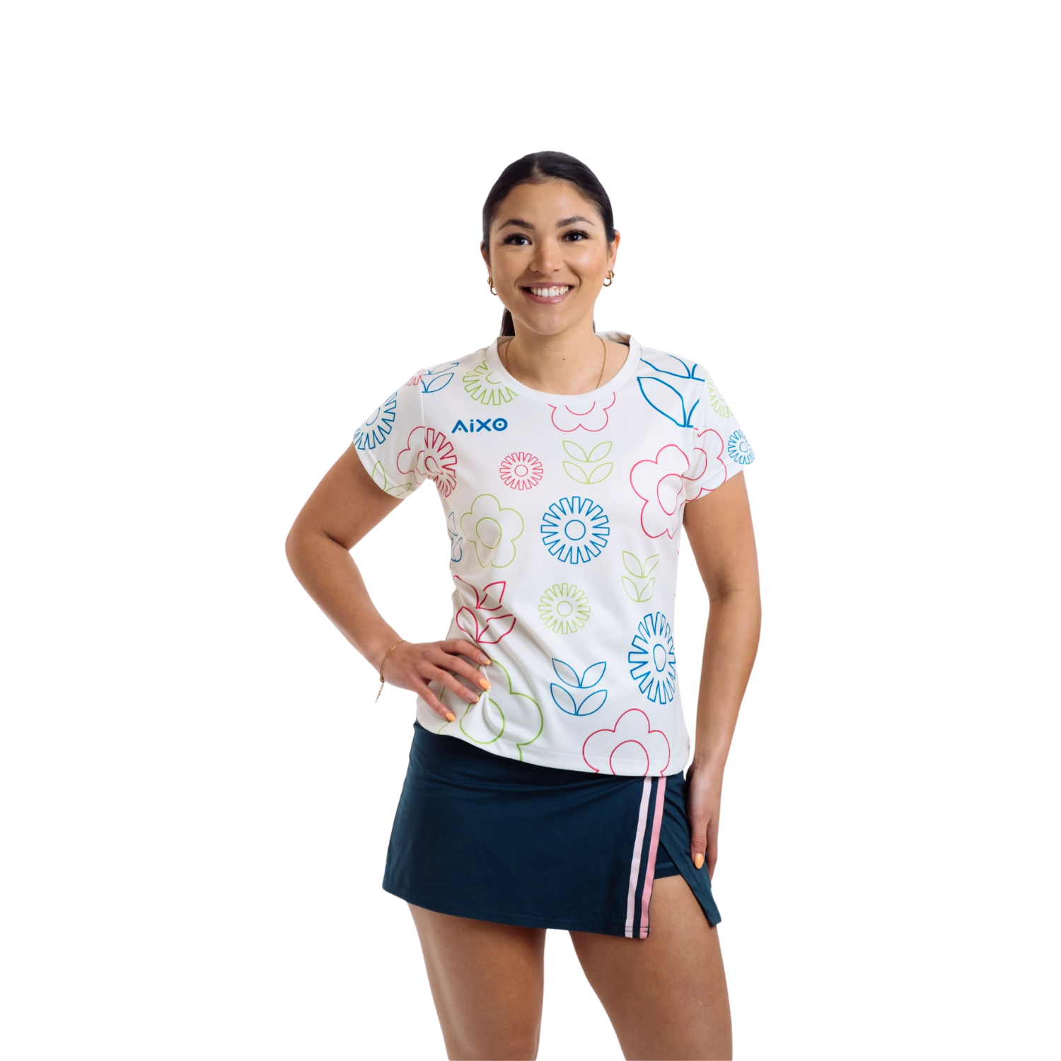 Aixo Spring T Shirt Women Navy T Shirt Aixo