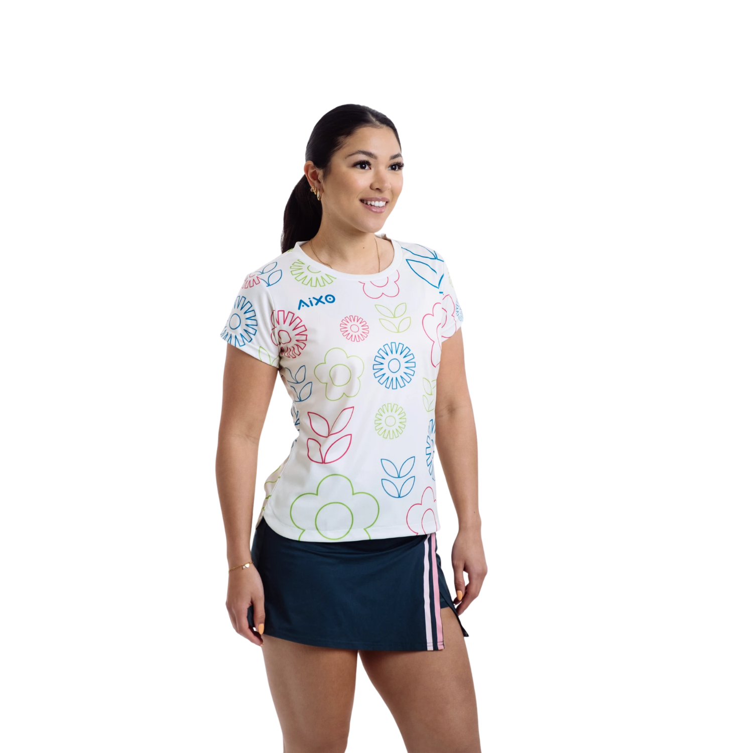 Aixo Spring Womens T Shirt Ivory T Shirt Aixo