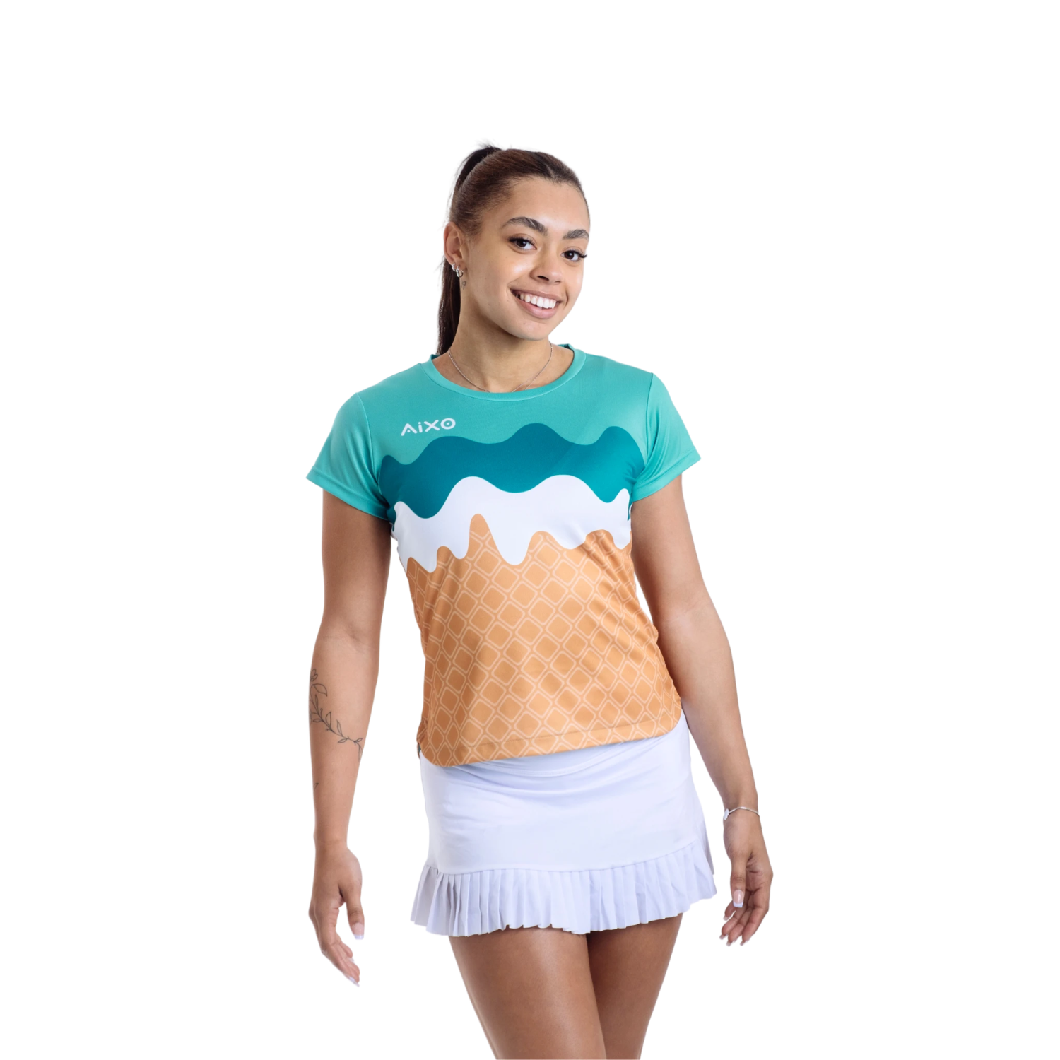 Aixo Sundae Womens T Shirt Mint Delight T Shirt Aixo