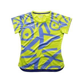 Aixo Tagged Womens T Shirt Teal LIME T Shirt Aixo