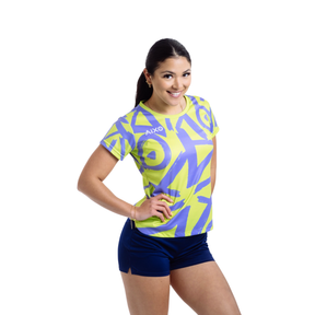 Aixo Tagged Womens T Shirt Lime T Shirt Aixo