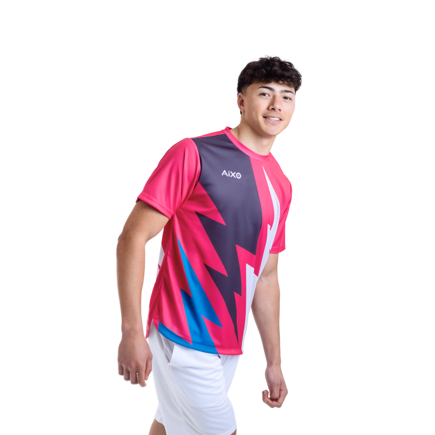 Aixo Bolt T-Shirt Mens (Pink) T Shirt Aixo