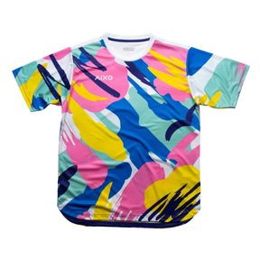 Aixo Abstract T-Shirt Mens (Multicolour Dark) Multicolour T Shirt Aixo