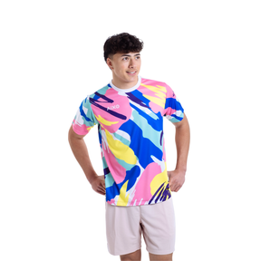 Aixo Abstract T-Shirt Mens (Multicolour) T Shirt Aixo
