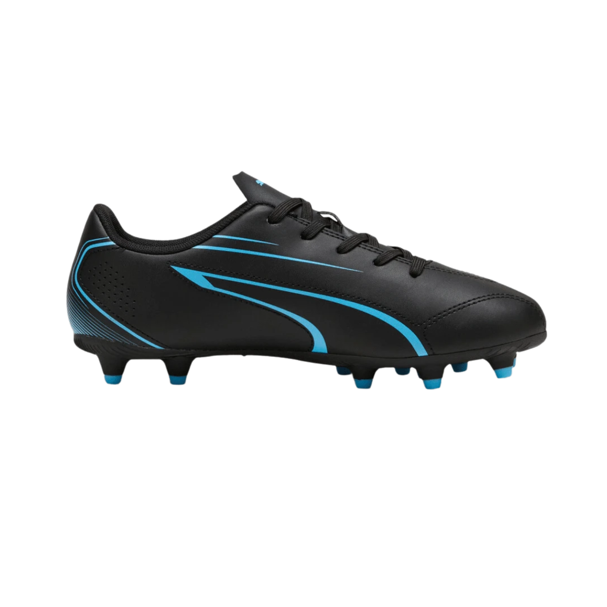 Puma Vitoria FG/AG Football Boots Junior - Puma Black/Luminous Blue shoes Puma