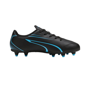 Puma Vitoria FG/AG Football Boots Junior - Puma Black/Luminous Blue shoes Puma