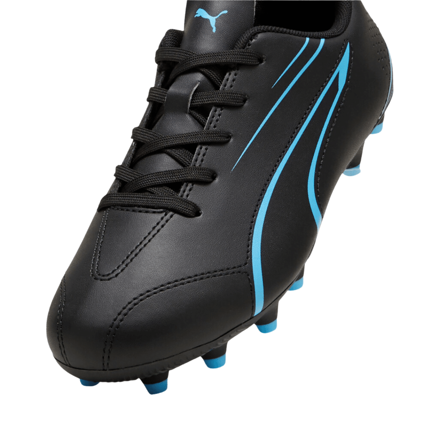 Puma Vitoria FG/AG Football Boots Junior - Puma Black/Luminous Blue shoes Puma