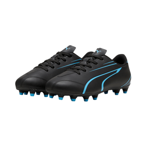 Puma Vitoria FG/AG Football Boots Junior - Puma Black/Luminous Blue shoes Puma