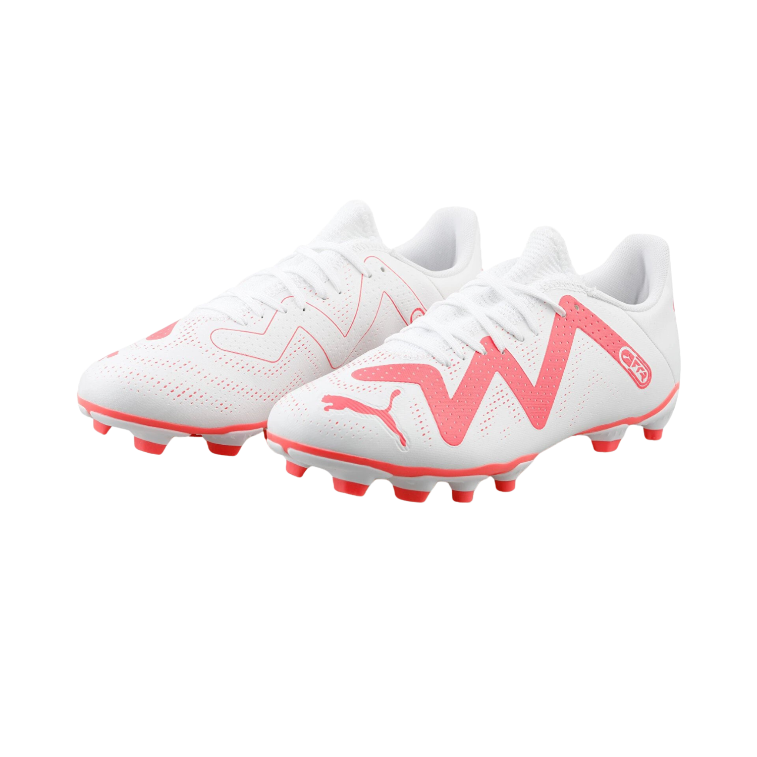 PUMA Future Play FG/AG Football Boots Men – Puma White/Fire Orchid shoes Puma