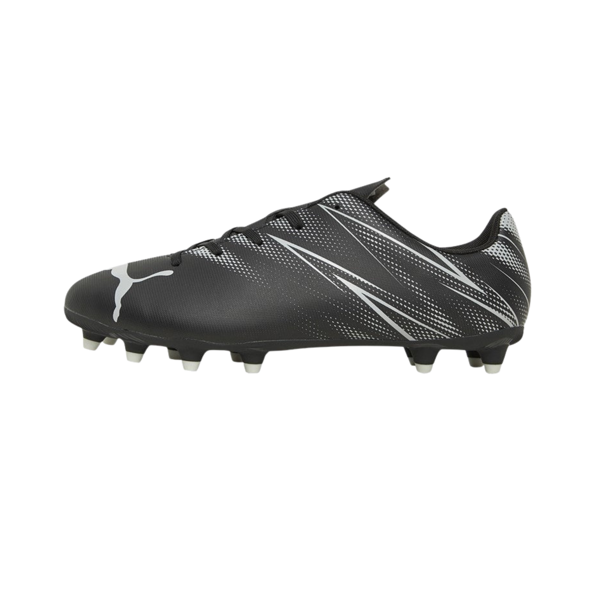 Puma Attacanto FG/AG Football Boots Junior - Puma Black/Silver/Blue Puma Black Silver Mist shoes Puma