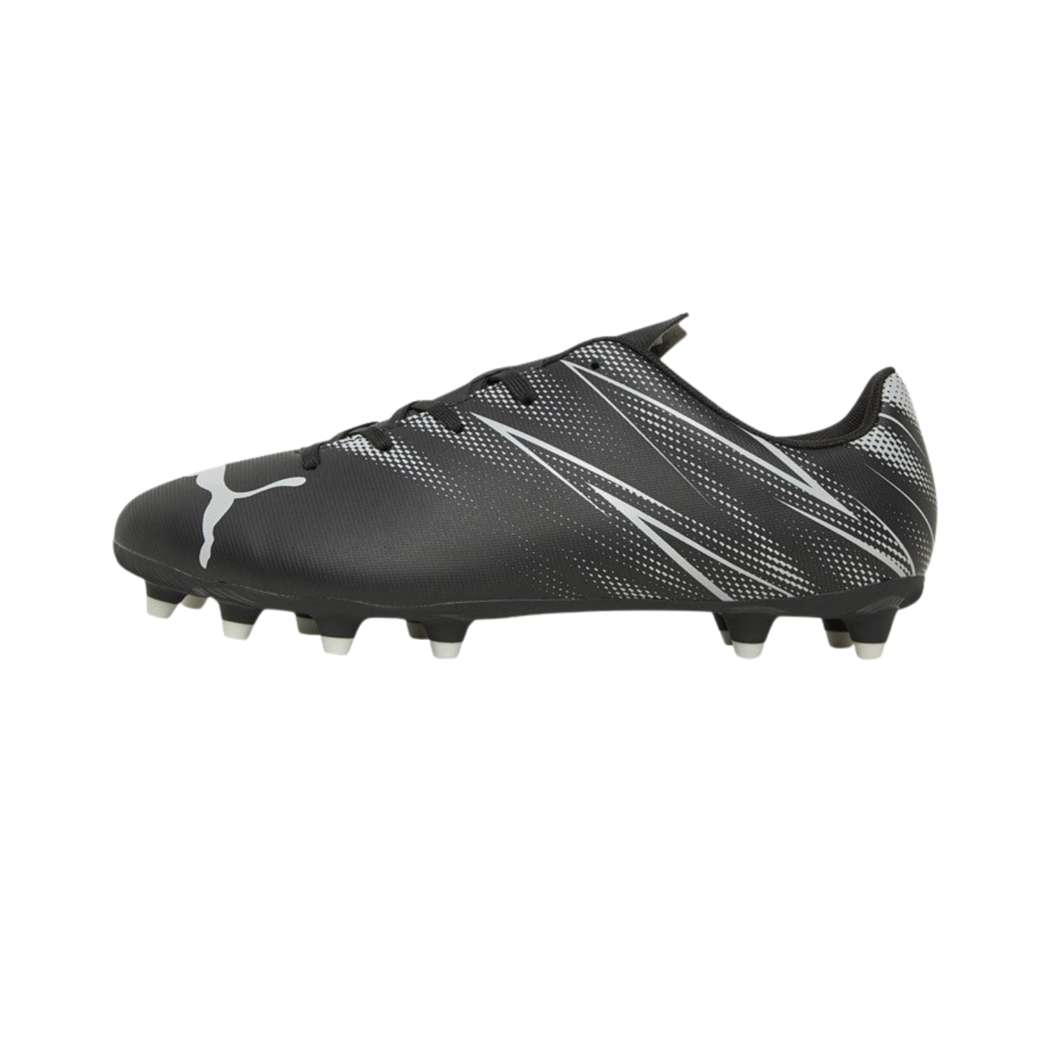 Puma Attacanto FG/AG Football Boots Junior - Puma Black/Silver/Blue Puma Black Silver Mist shoes Puma