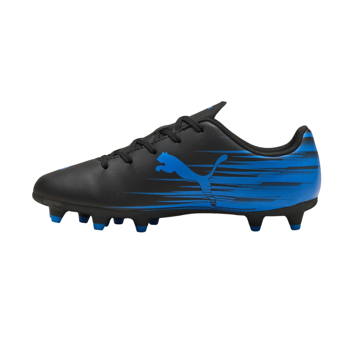 Puma Attacanto II FG/AG Football Boots Junior - Puma Black/Blue Puma Black Ultra Blue shoes Puma