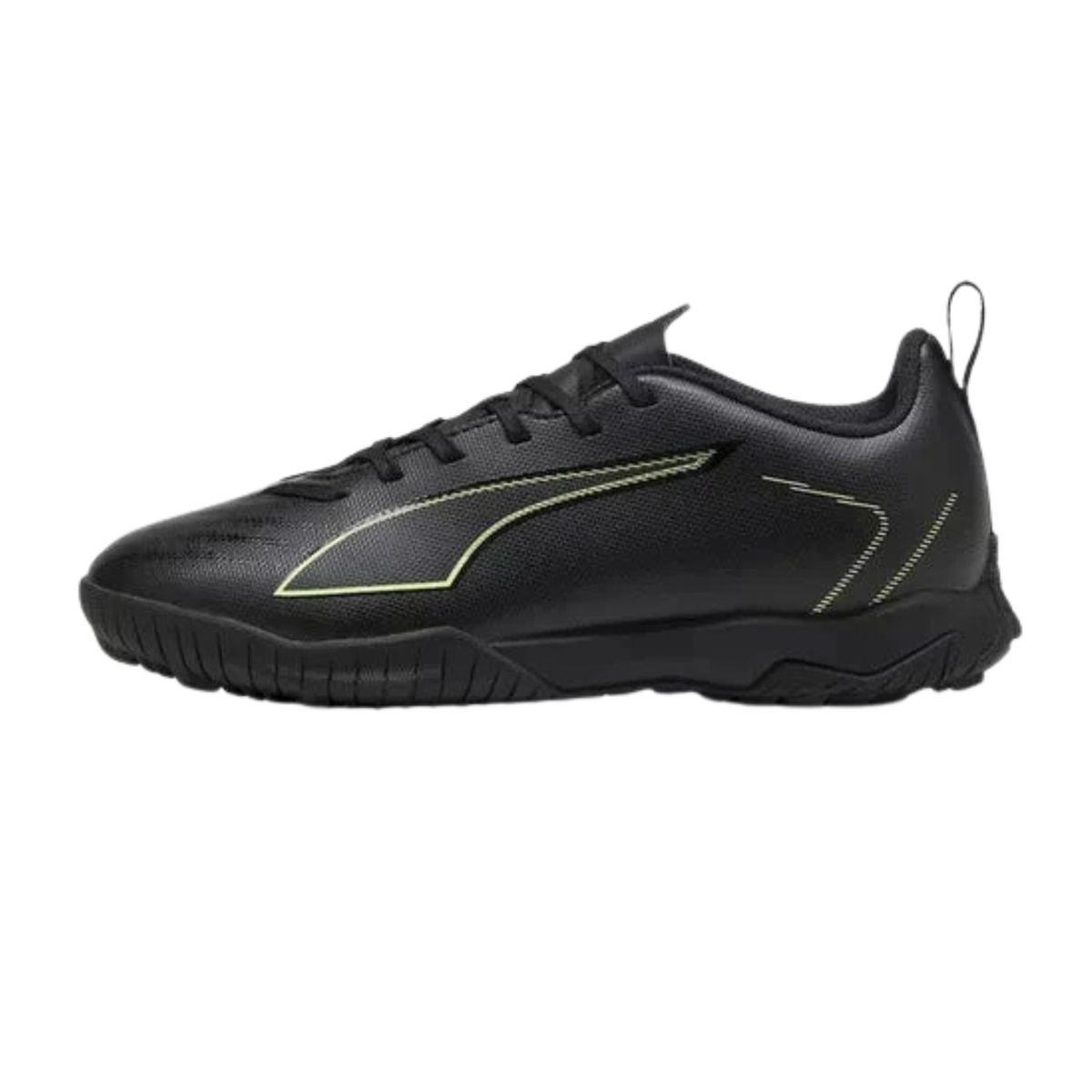 Puma Ultra 6 Play TT Football Boots Junior - Puma Black/Green Puma Black Fizzy Light Green Terrain shoes Puma