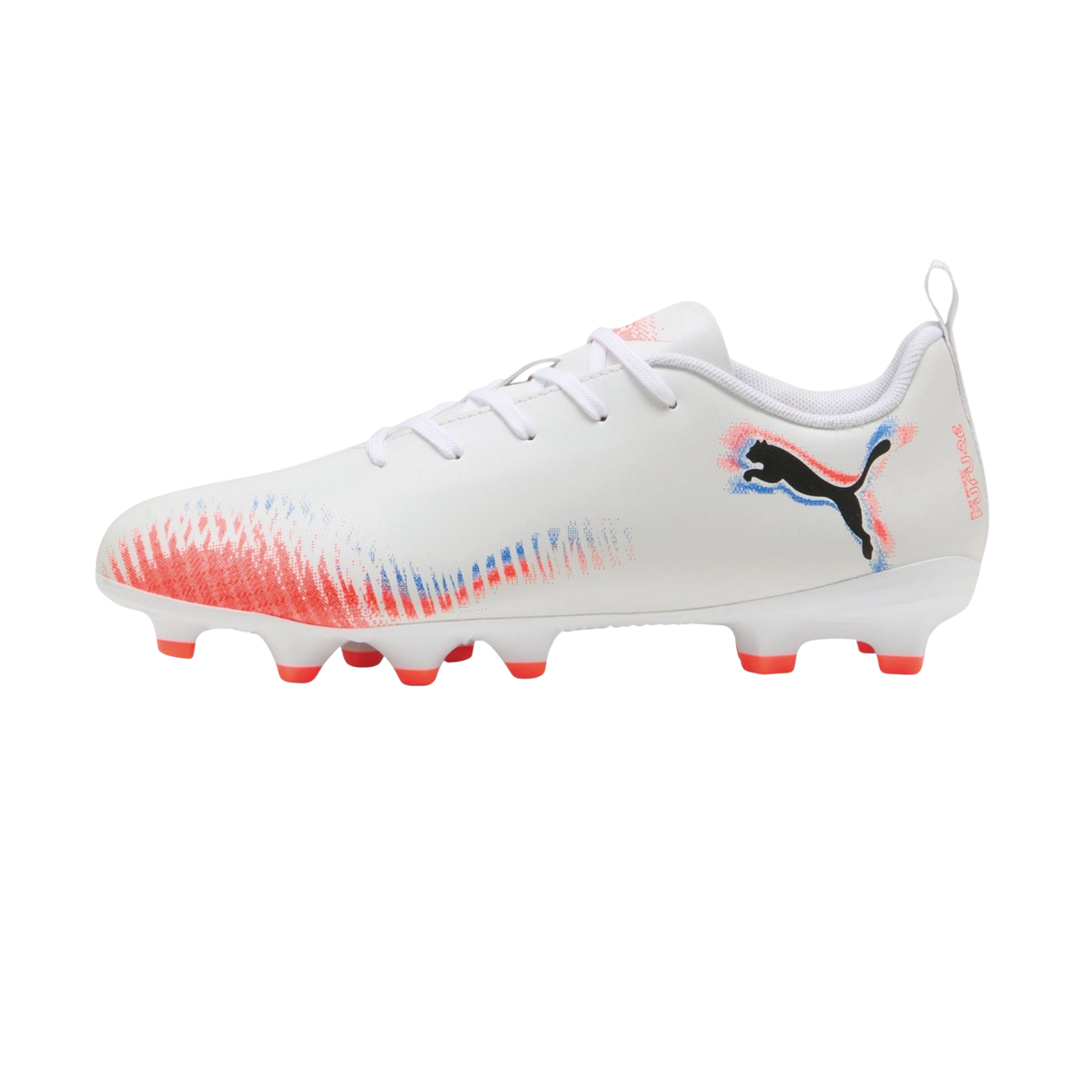 Puma Future 8 Play FG/AG Football Boots Junior - Puma White/Red Puma White Puma Black Glowing Red shoes Puma