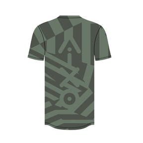 Aixo Chaos Camo T-Shirt Mens - Khaki T-shirt Aixo