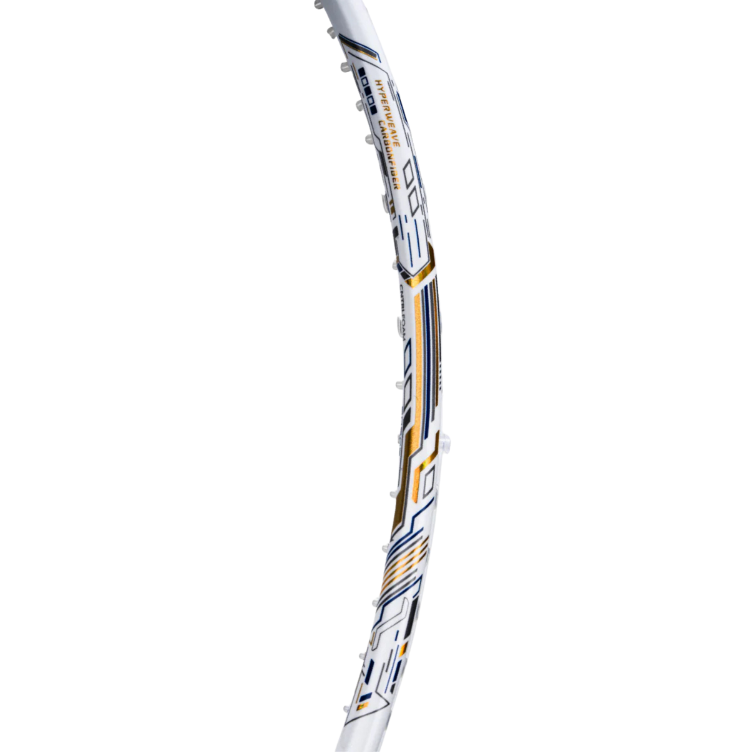 Hundred Z-Tronic 100 Badminton Racket - White/Gold Badminton Rackets Hundred