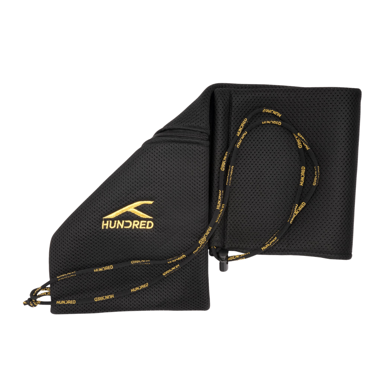 Hundred drawstring kit bag, Black, side view