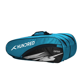 Hundred Cosmogear Badminton Kitbag - Teal Blue/Black Luggage Hundred