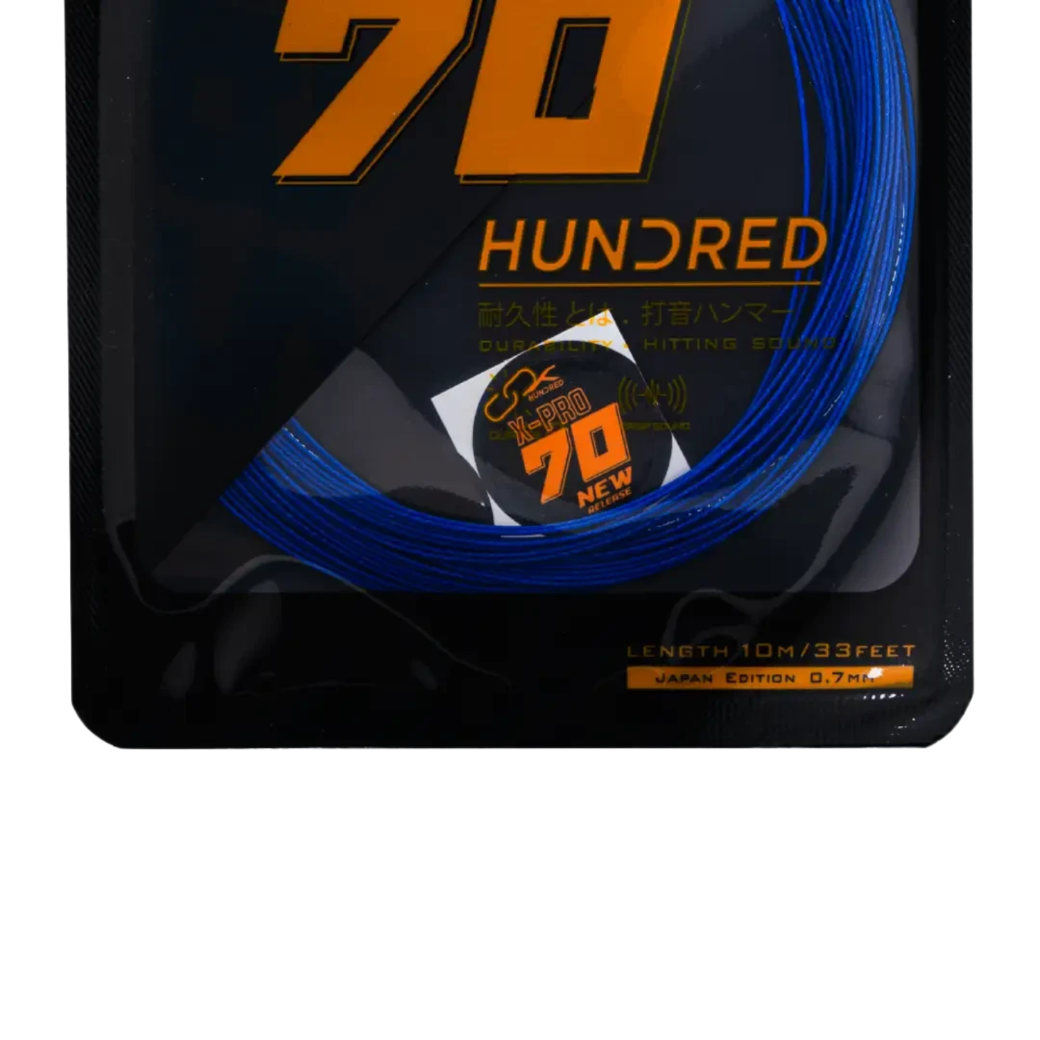 Hundred 70 X Pro Badminton String Set - Blue String (Packs) Hundred