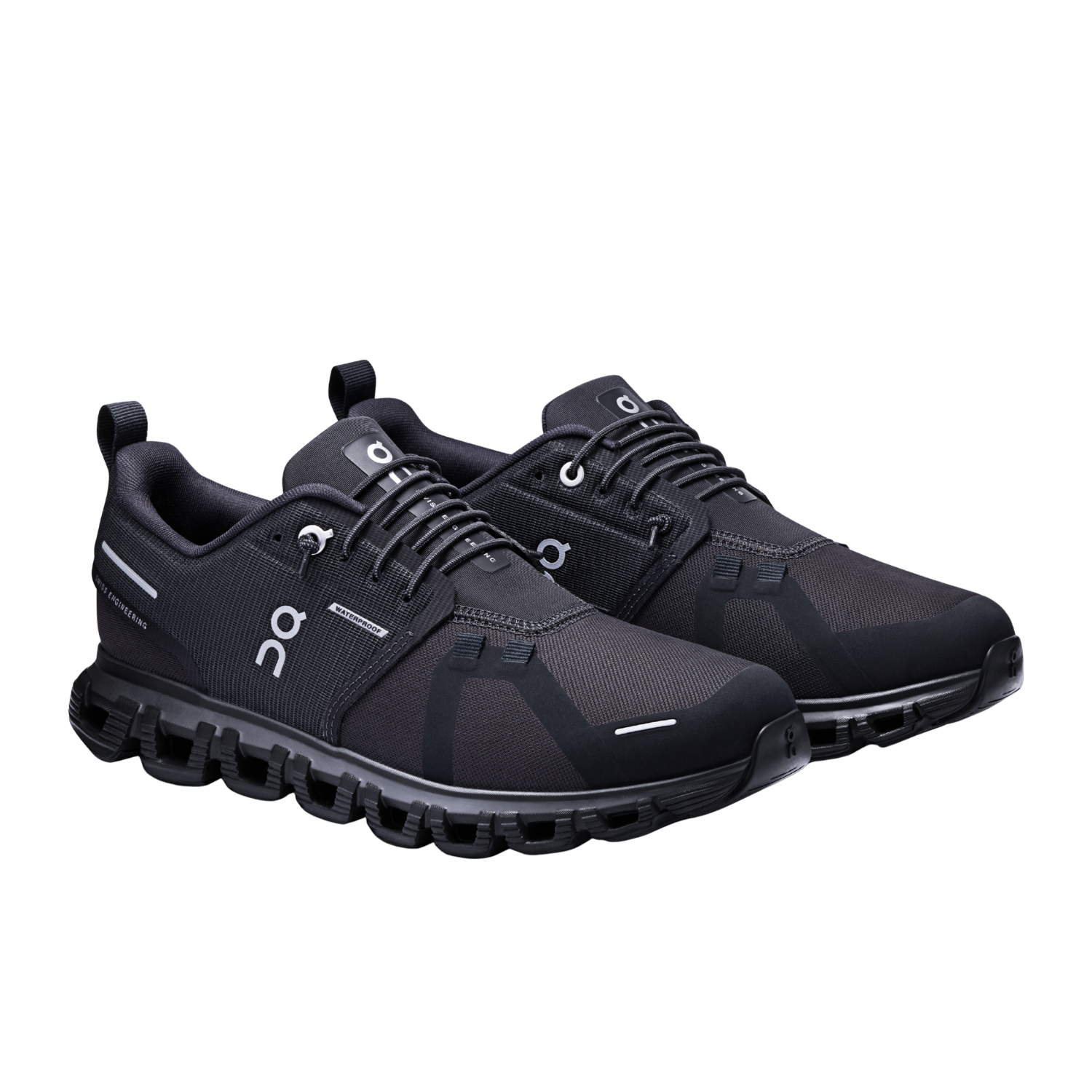 On Cloud 6 Waterproof Running Shoes Women - Black/Black Running Shoes On Running