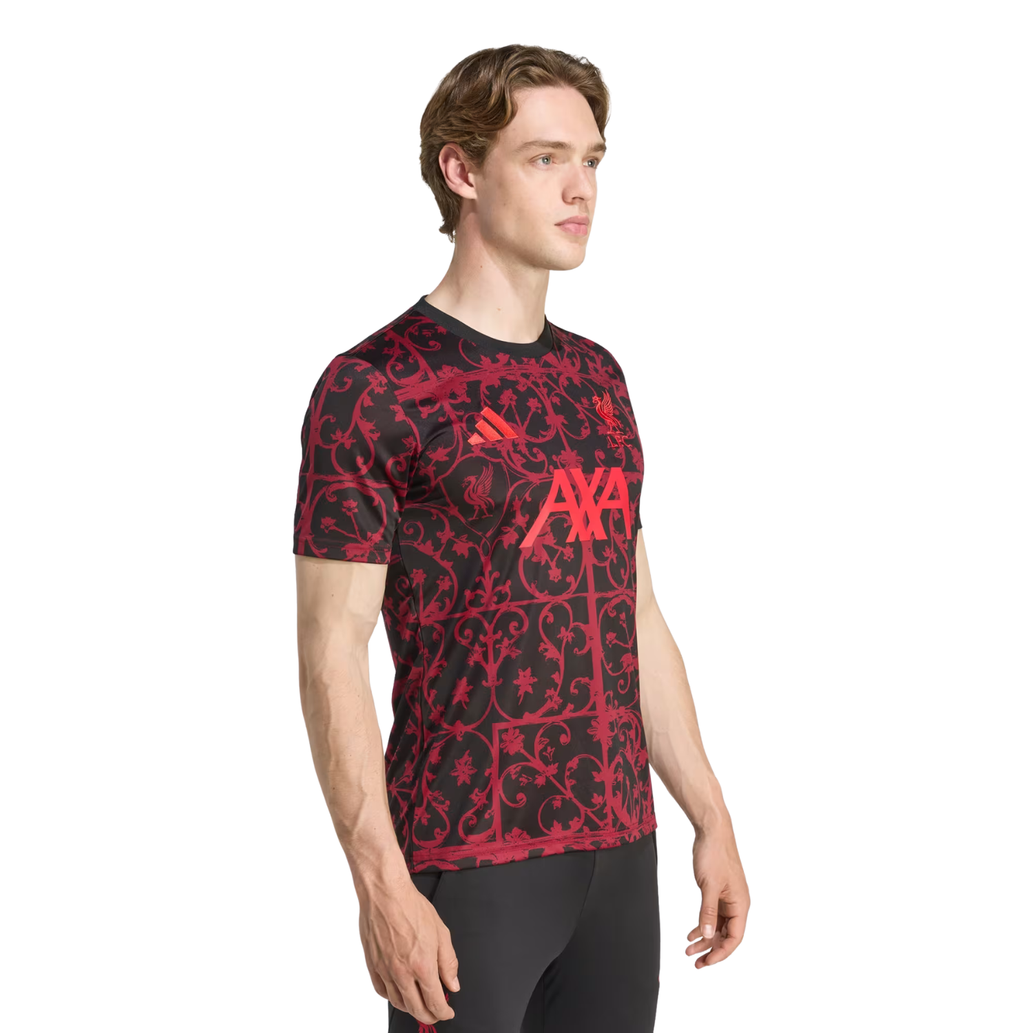 Adidas Liverpool F.C. 25/26 Pre-Match T- Shirt Men - Black/Purple Clothing Adidas