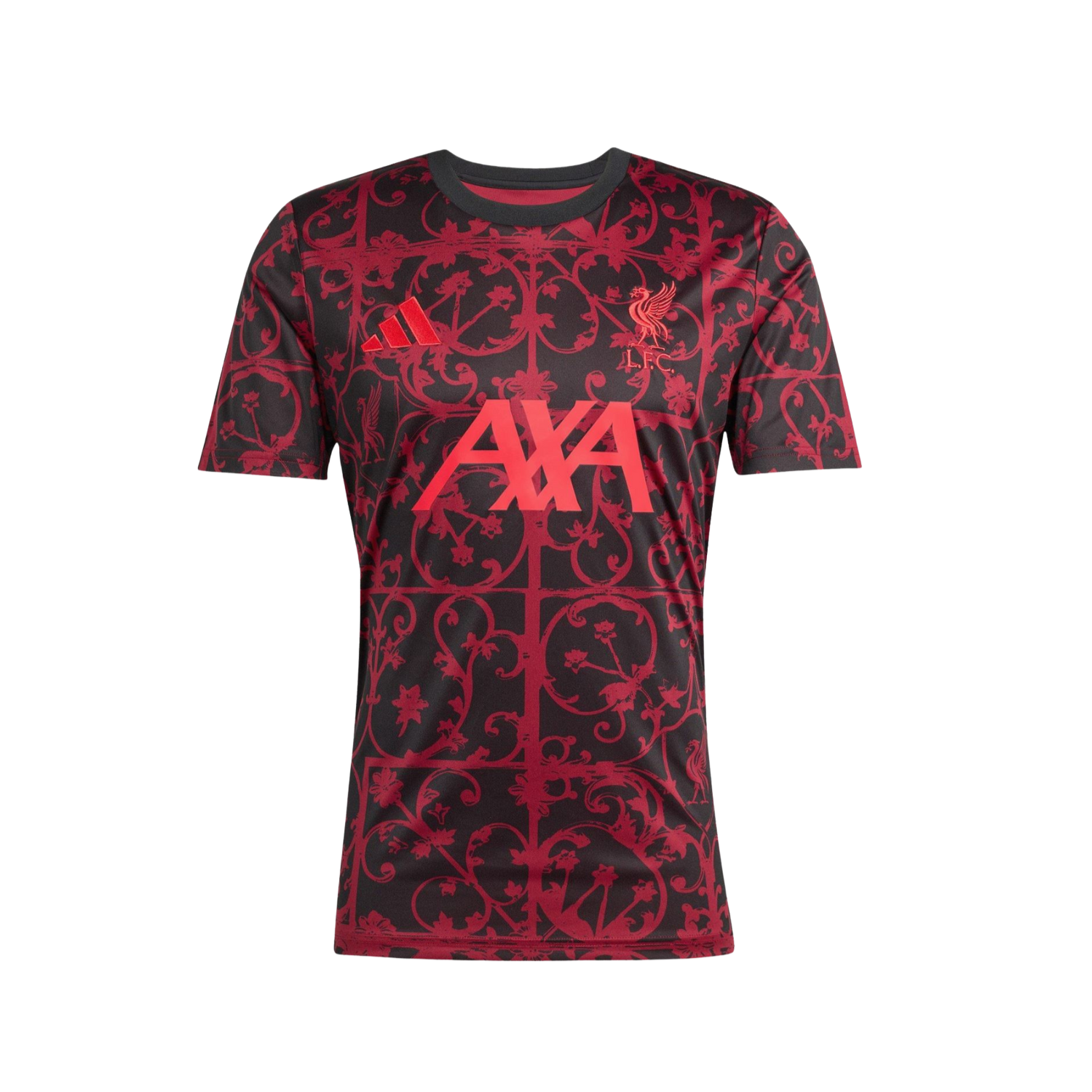 Adidas Liverpool F.C. 25/26 Pre-Match T- Shirt Men - Black/Purple Black Pure Ruby Clothing Adidas