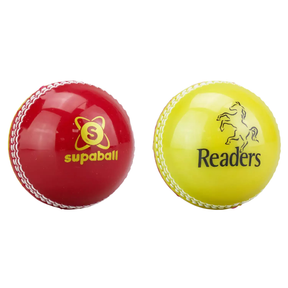 Readers Supaball Training Cricket Ball - Red/Yellow by Readers