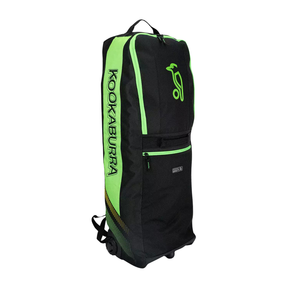 Kookaburra WD5000 Wheelie Duffle Bag Black Green One Size Kookaburra