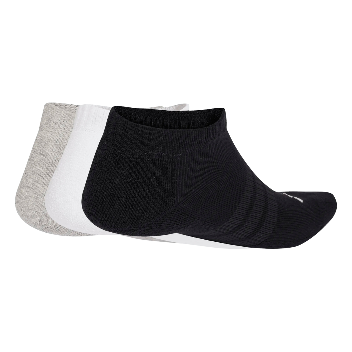 Adidas Cushioned Essentials Low 3 Pack Socks Unisex - Grey/White/Black Clothing Adidas
