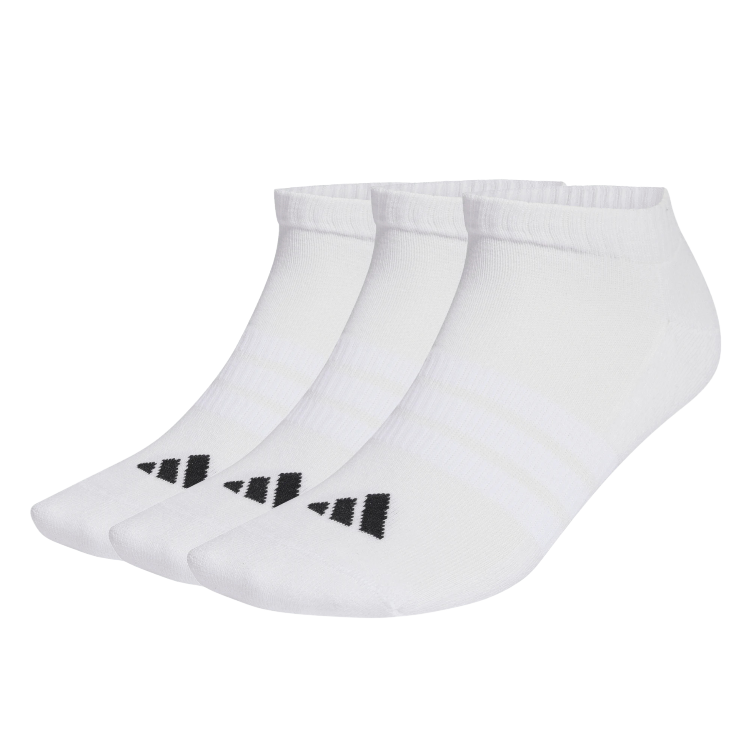 Adidas Cushioned Essentials Low 3 Pack Socks Unisex - White White Clothing Adidas