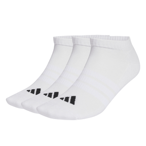 Adidas Cushioned Essentials Low 3 Pack Socks Unisex - White White Clothing Adidas