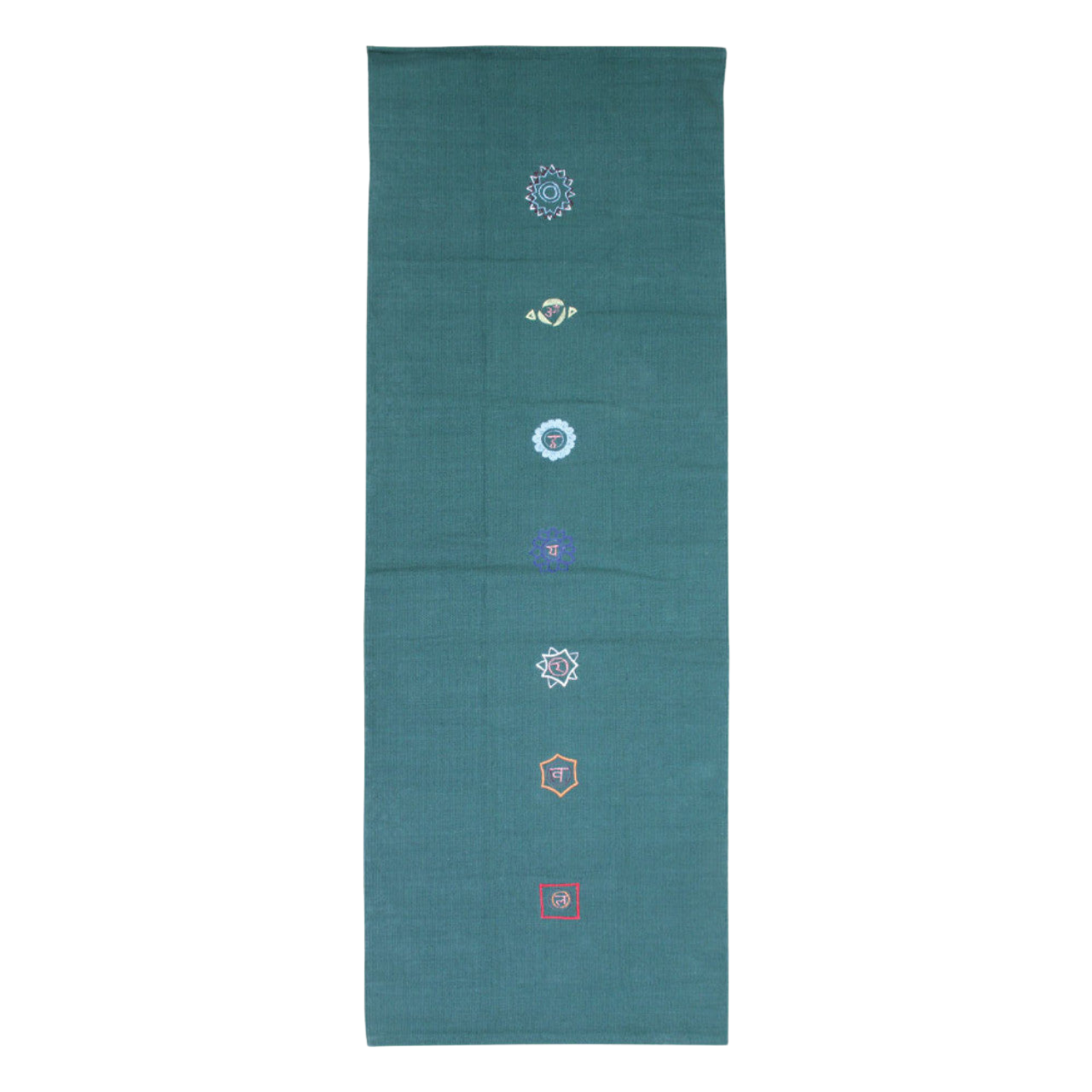 Yoga-Mad Cotton Yoga Rug – Chakra Pattern by Fitness-Mad