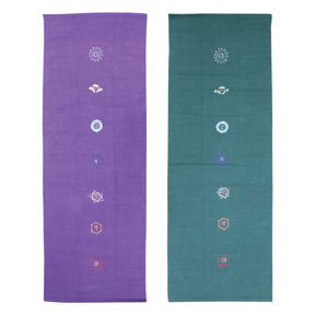 Yoga-Mad Cotton Yoga Rug – Chakra Pattern by Fitness-Mad