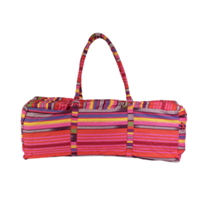 Fitness Mad Deluxe Yoga Kit Bag Lightweight Carry Bag - Pink & Blue Exercise & Fitness Fitness Mad