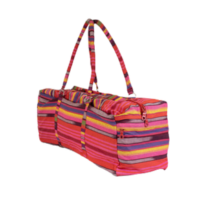 Fitness Mad Deluxe Yoga Kit Bag Lightweight Carry Bag - Pink & Blue Exercise & Fitness Fitness Mad