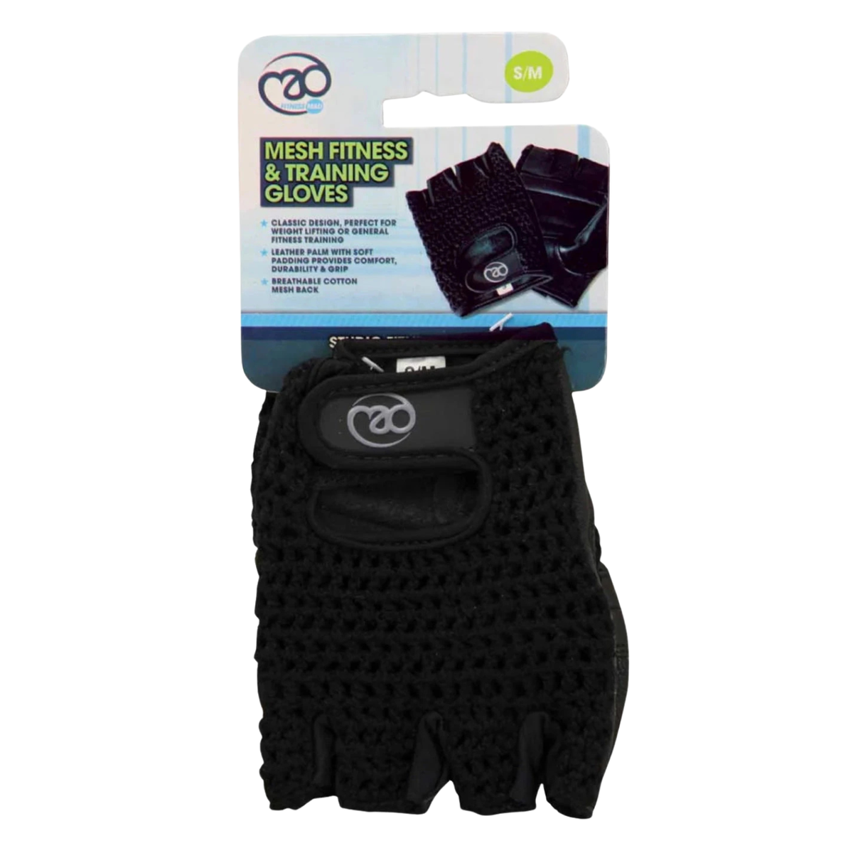 Fitness Mad Mesh Fitness Gloves - Black Accessories Fitness Mad