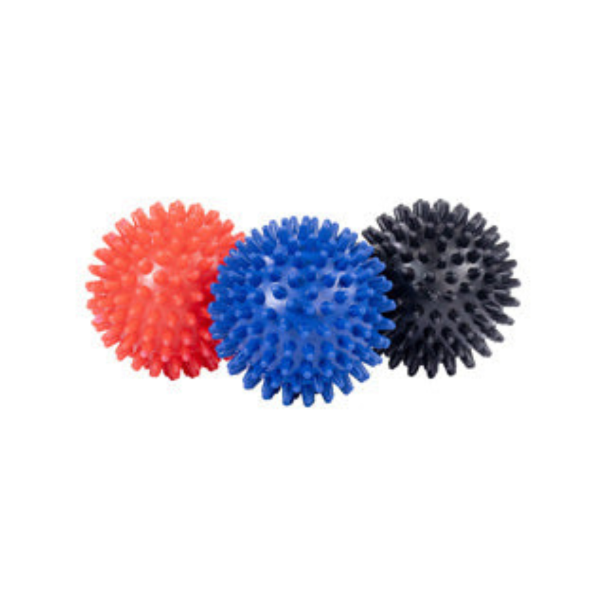 Fitness Mad Spikey Massage Balls 3pcs - Red/Blue/Black Red Blue Black OS Exercise & Fitness Fitness Mad