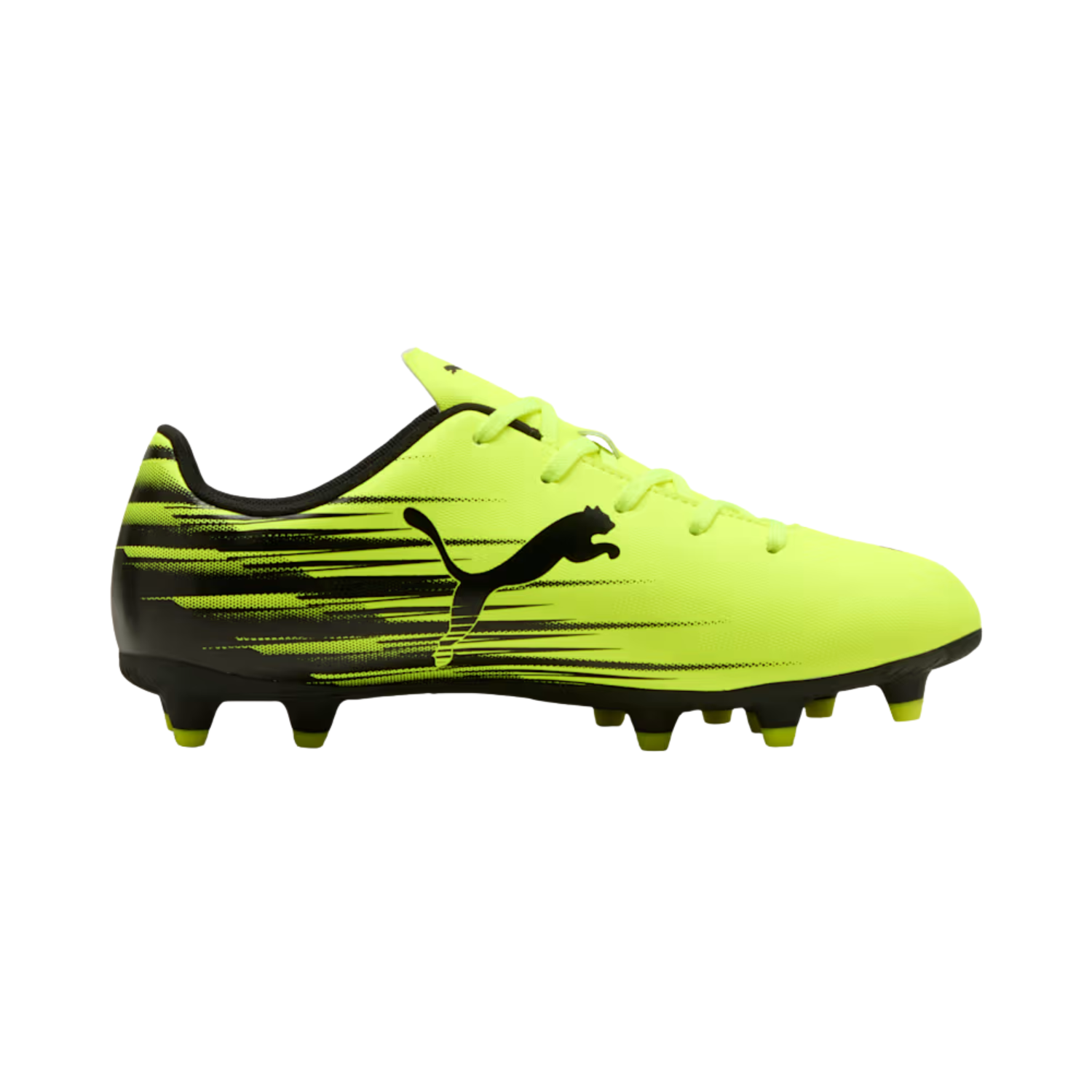 Puma Attacanto II FG/AG Football Boots Junior - Yellow Alert/ Black Football Boots Puma