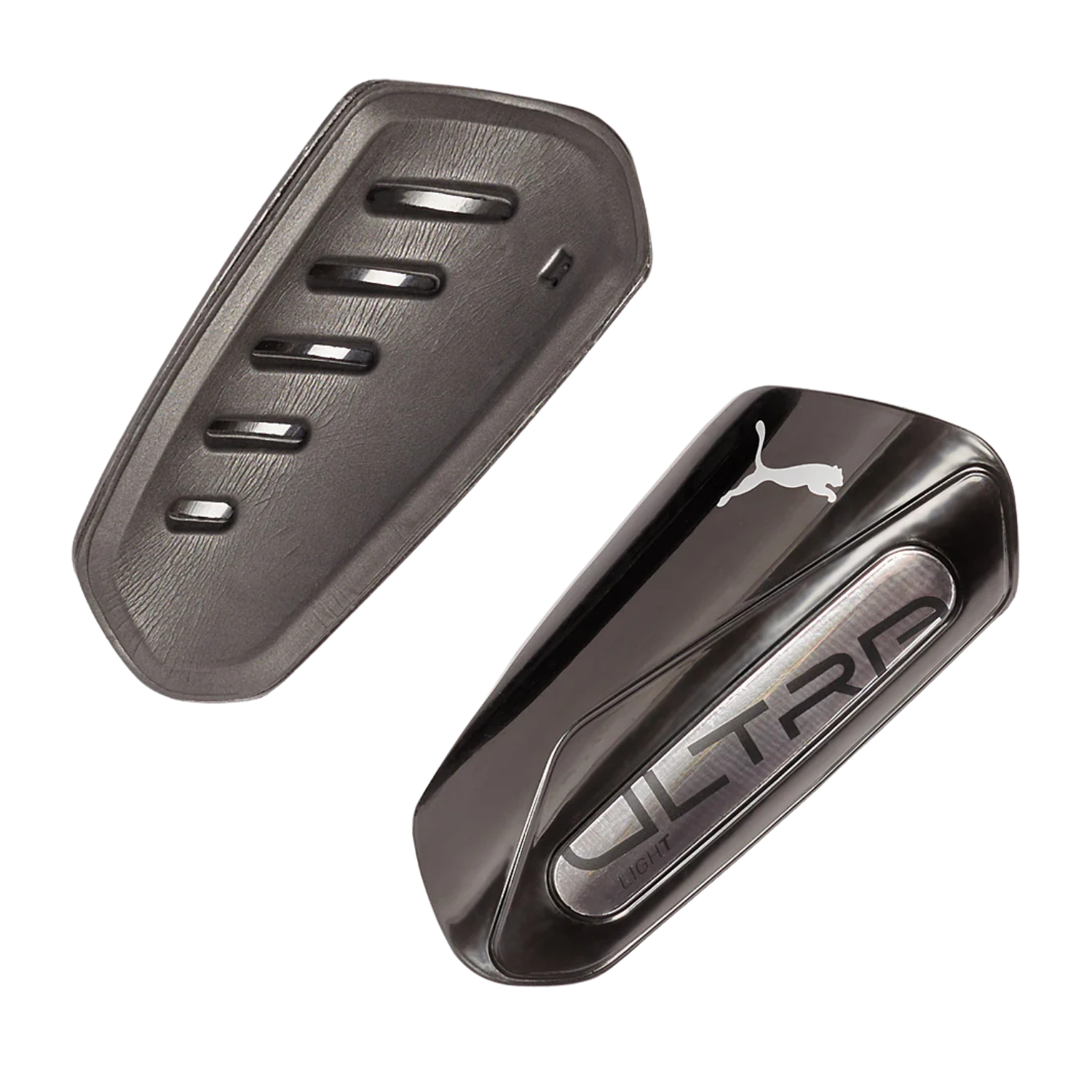 Puma Ultra Light Sleeve Shin Pad Unisex - Black/Silver Accessories Puma