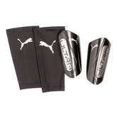 Puma Ultra Light Sleeve Shin Pad Unisex - Black/Silver Black Silver Accessories Puma