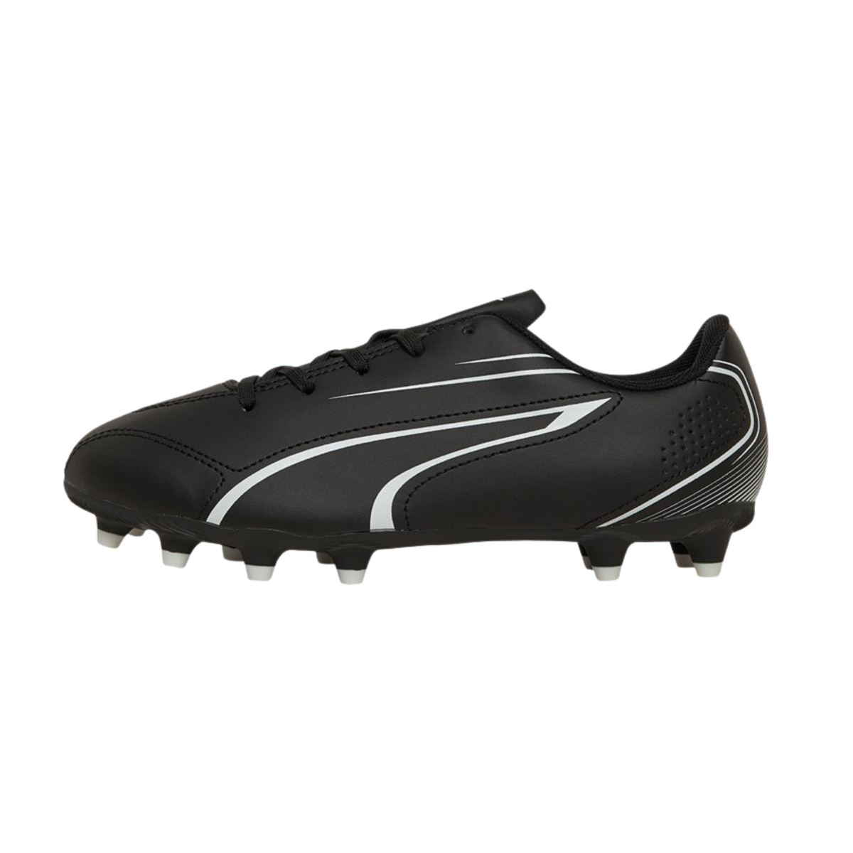 Puma Victoria FG/AG Football Boots Unisex - Puma Black/ White 10748301 PUMA BLACK PUMA WHITE Football Boots Puma
