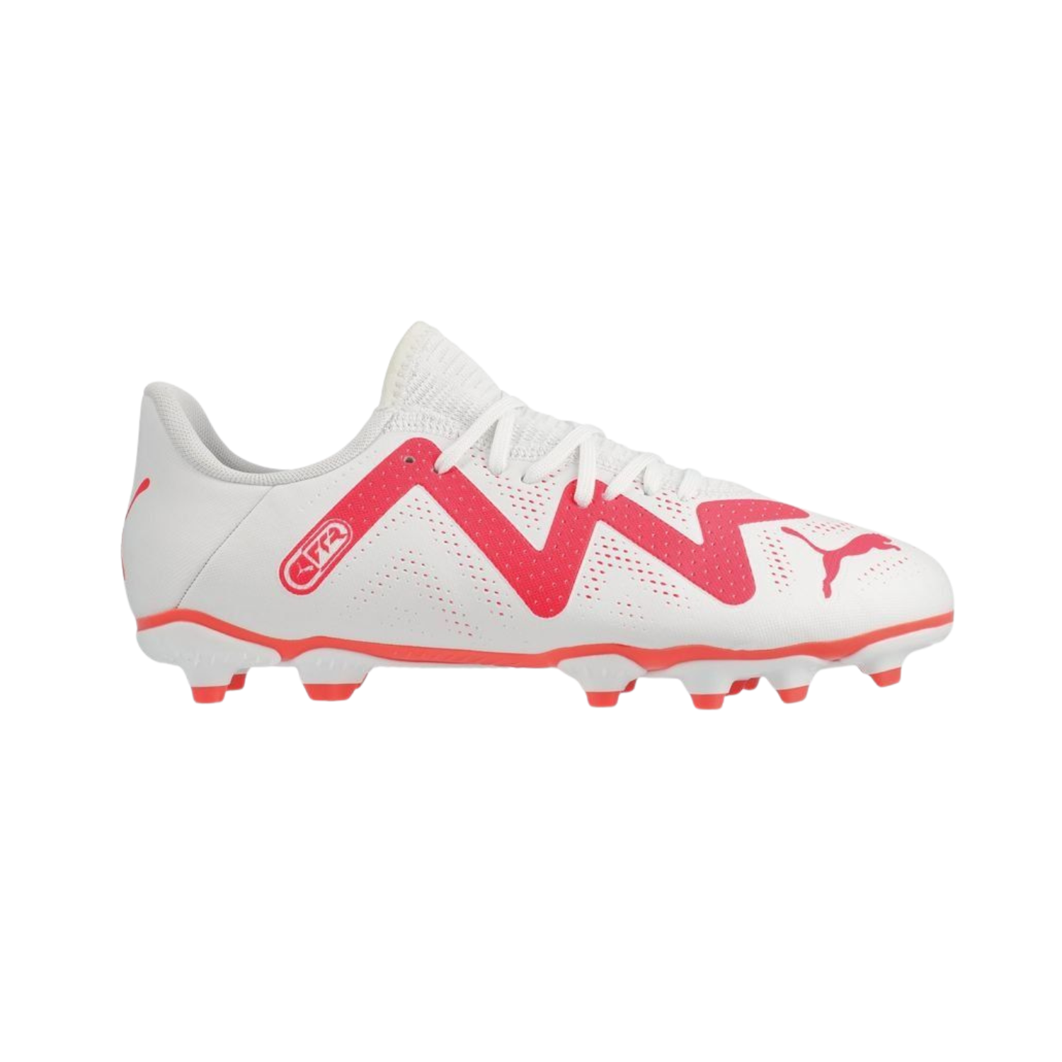 Puma Future Play FG/AG Football Boots Junior - Puma White/Fire Orchid (10738801) Football Boots Puma