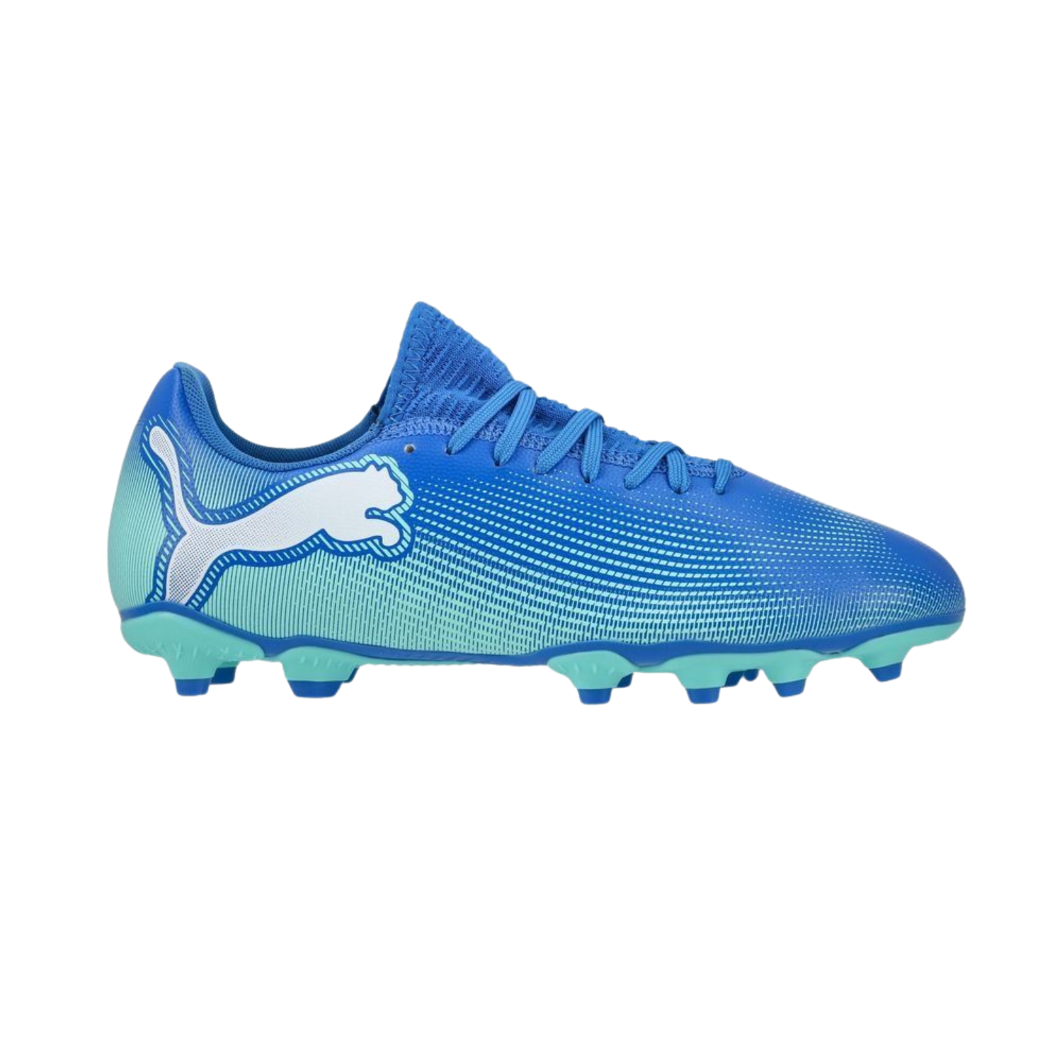 Puma Future 7 Play FG/AG Football Boots Unisex - Hyperlink Blue/Mint/Puma White (107939) by Puma