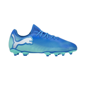 Puma Future 7 Play FG/AG Football Boots Unisex - Hyperlink Blue/Mint/Puma White (107939) by Puma