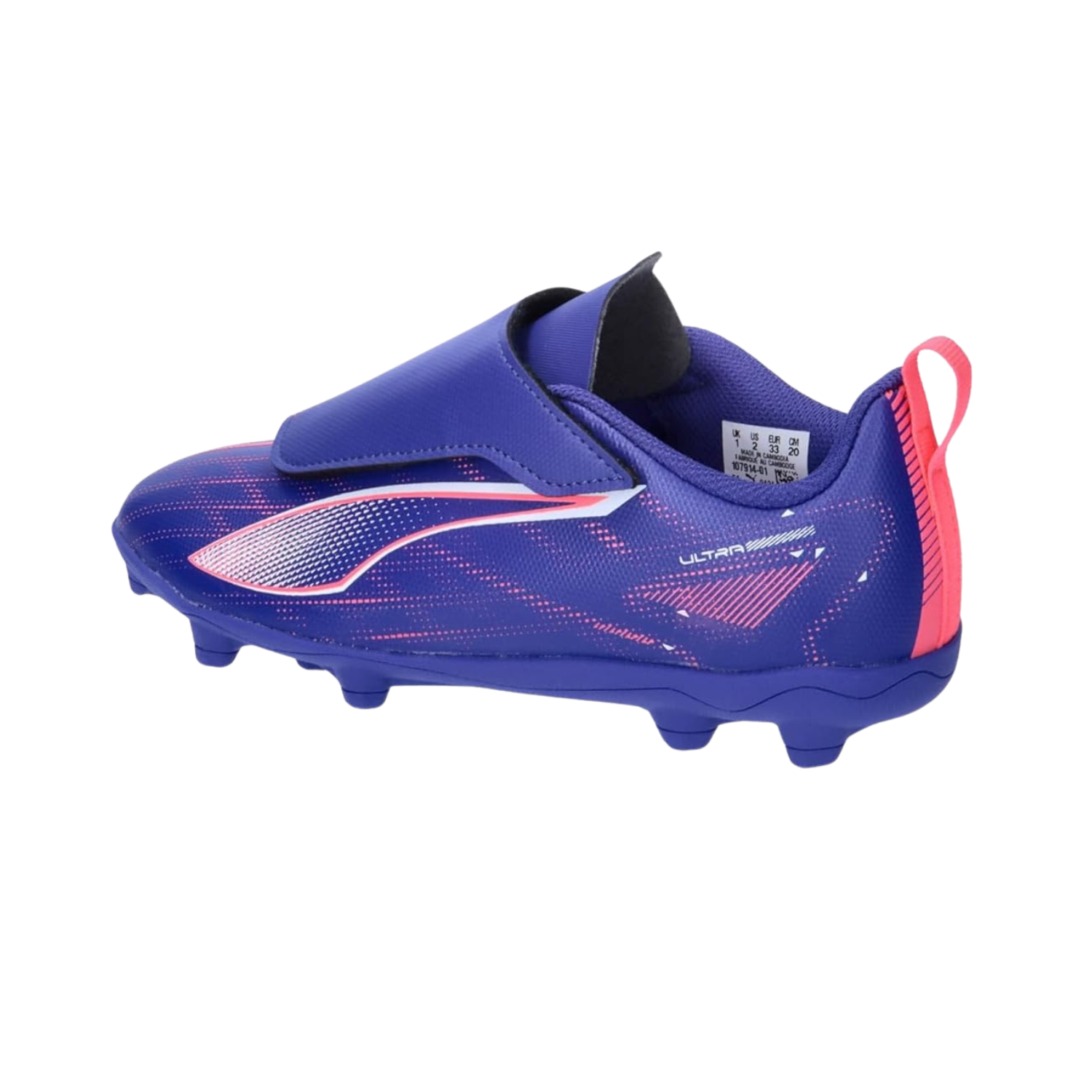 Puma Ultra 5 Play V FG/AG RB Football Boots Junior - Lapis Lazuli/ Puma White/ Sunset Glow 107914-01 by Puma