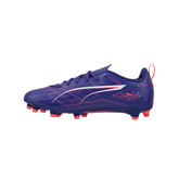 Puma Ultra 5 Play FG/AG Football Boots Junior - Lapis Lazuli/ Puma White/ Sunset Glow 107695 by Puma
